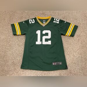 Nike On Field Aaron Rodger’s #12 Green Bay Packers‎ Jersey Youth Large Green NFL